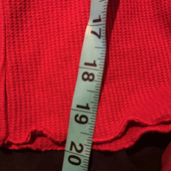 Revamped bodycon ribbed  sweater long sleeve Vneck top Sz l - Picture 5 of 10